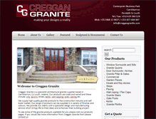 Tablet Screenshot of creggangranite.com